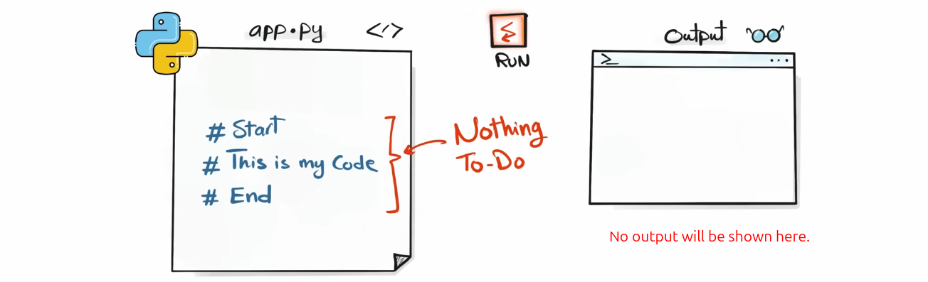 Comment example output